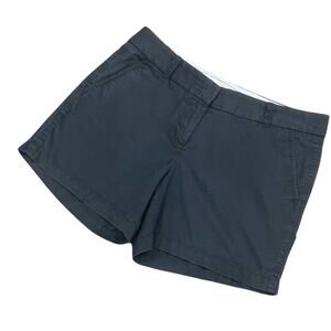 J.crew Broken in Chino City Shorts 6 Black J Crew Flat Front